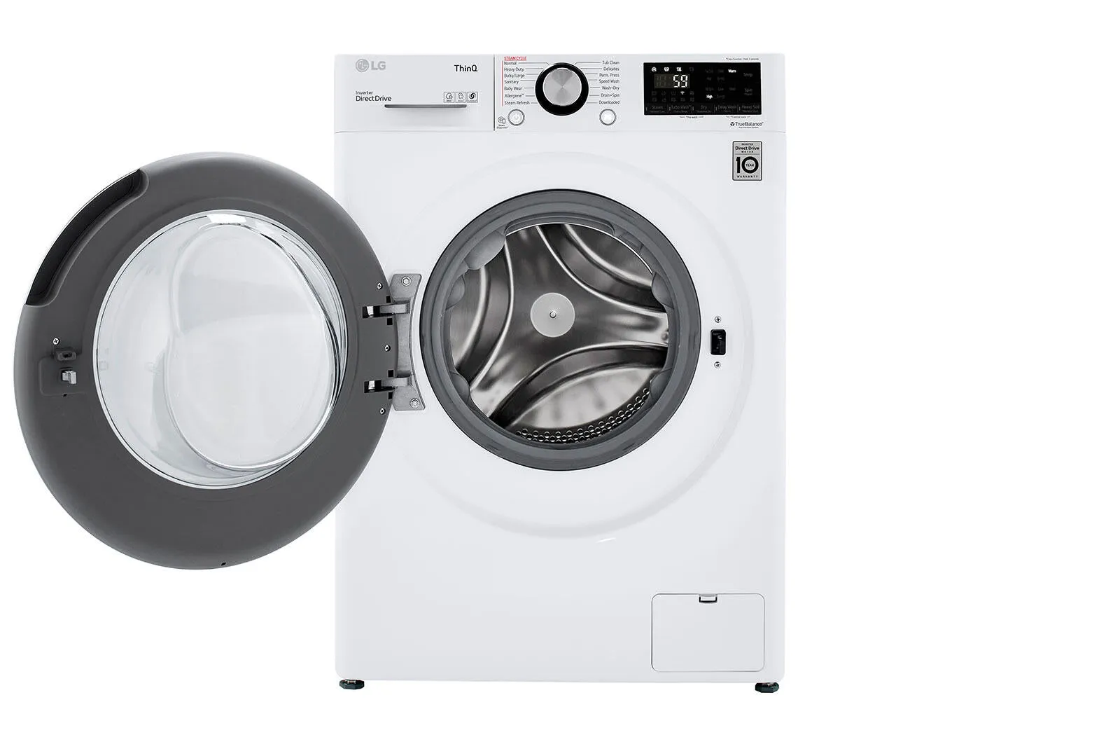 Lg WM3555HWA 2.4 Cu.Ft. Smart Wi-Fi Enabled Compact Front Load All-In-One Electric Washer/Dryer Combo With Built-In Intelligence