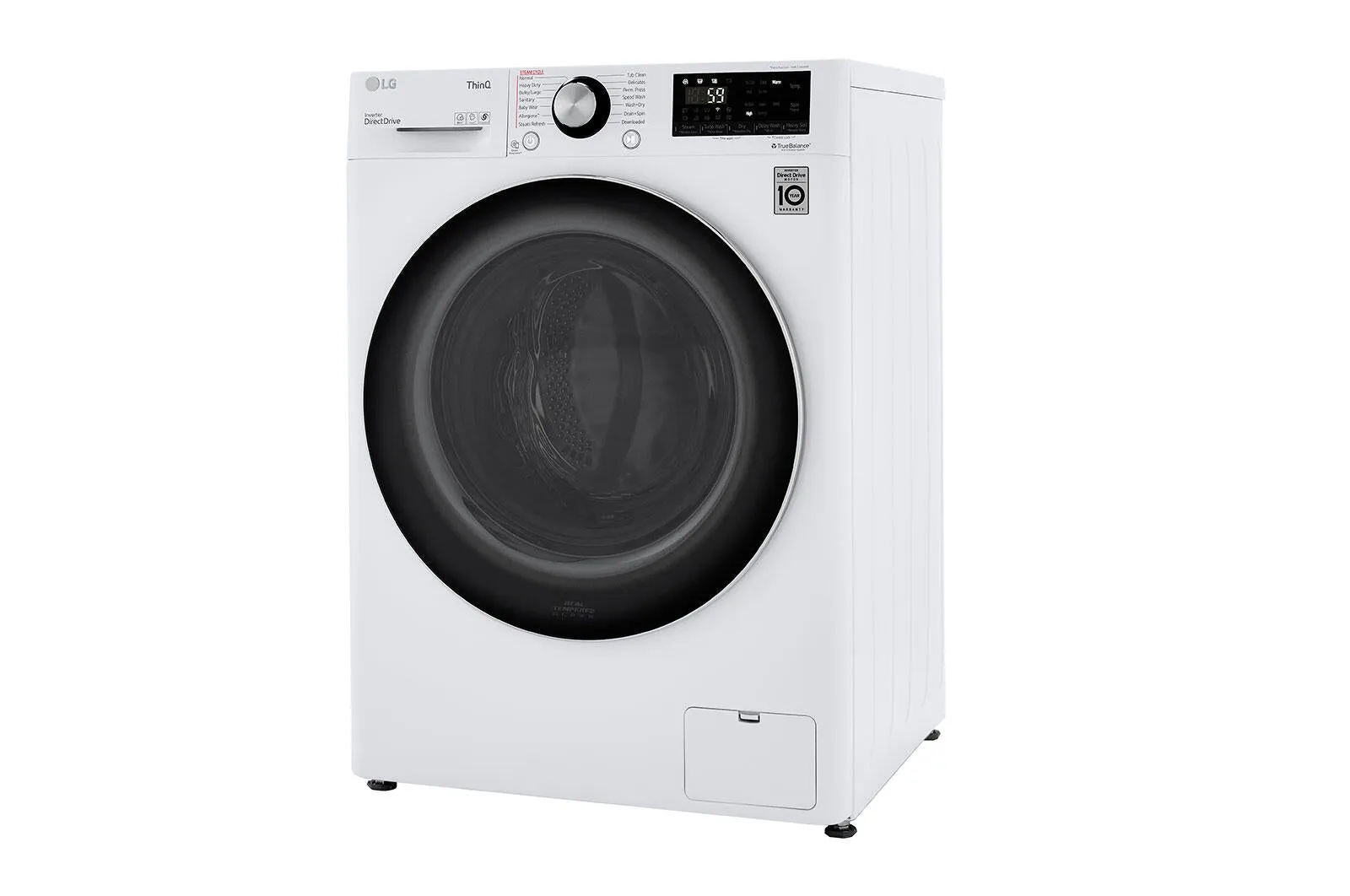Lg WM3555HWA 2.4 Cu.Ft. Smart Wi-Fi Enabled Compact Front Load All-In-One Electric Washer/Dryer Combo With Built-In Intelligence