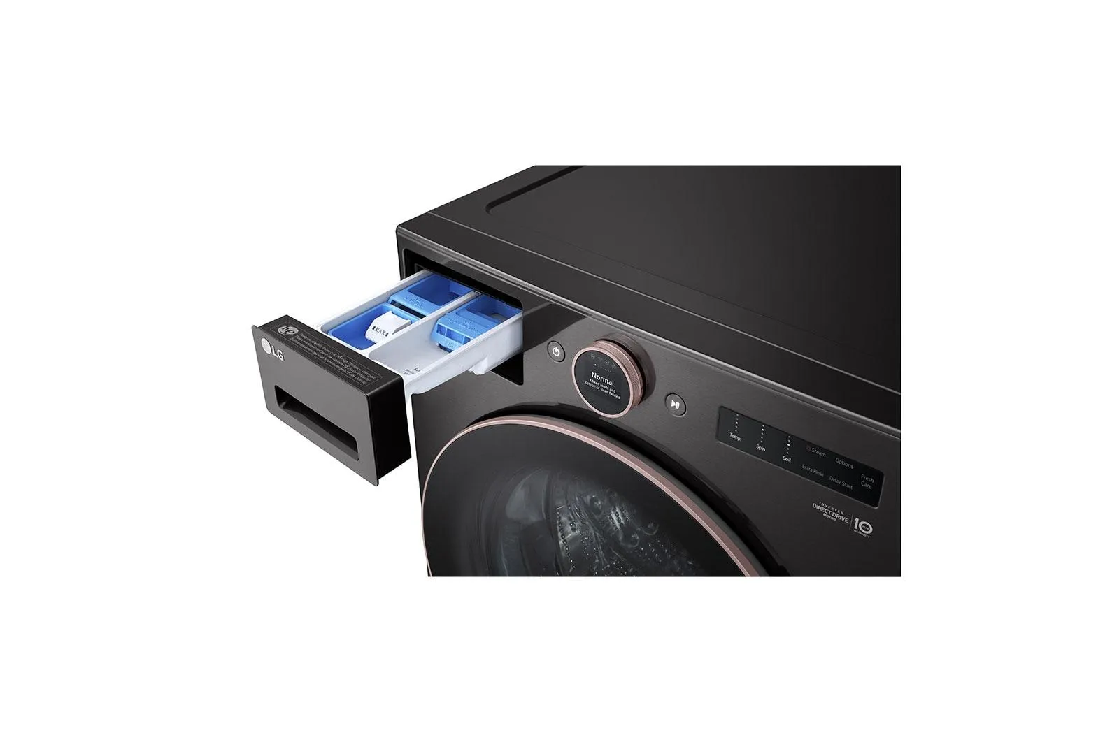 Lg WM6500HBA 5.0 Cu. Ft. Mega Capacity Smart Front Load Energy Star Washer With Turbowash 360(Degree) And Ai Dd Built-In Intelligence