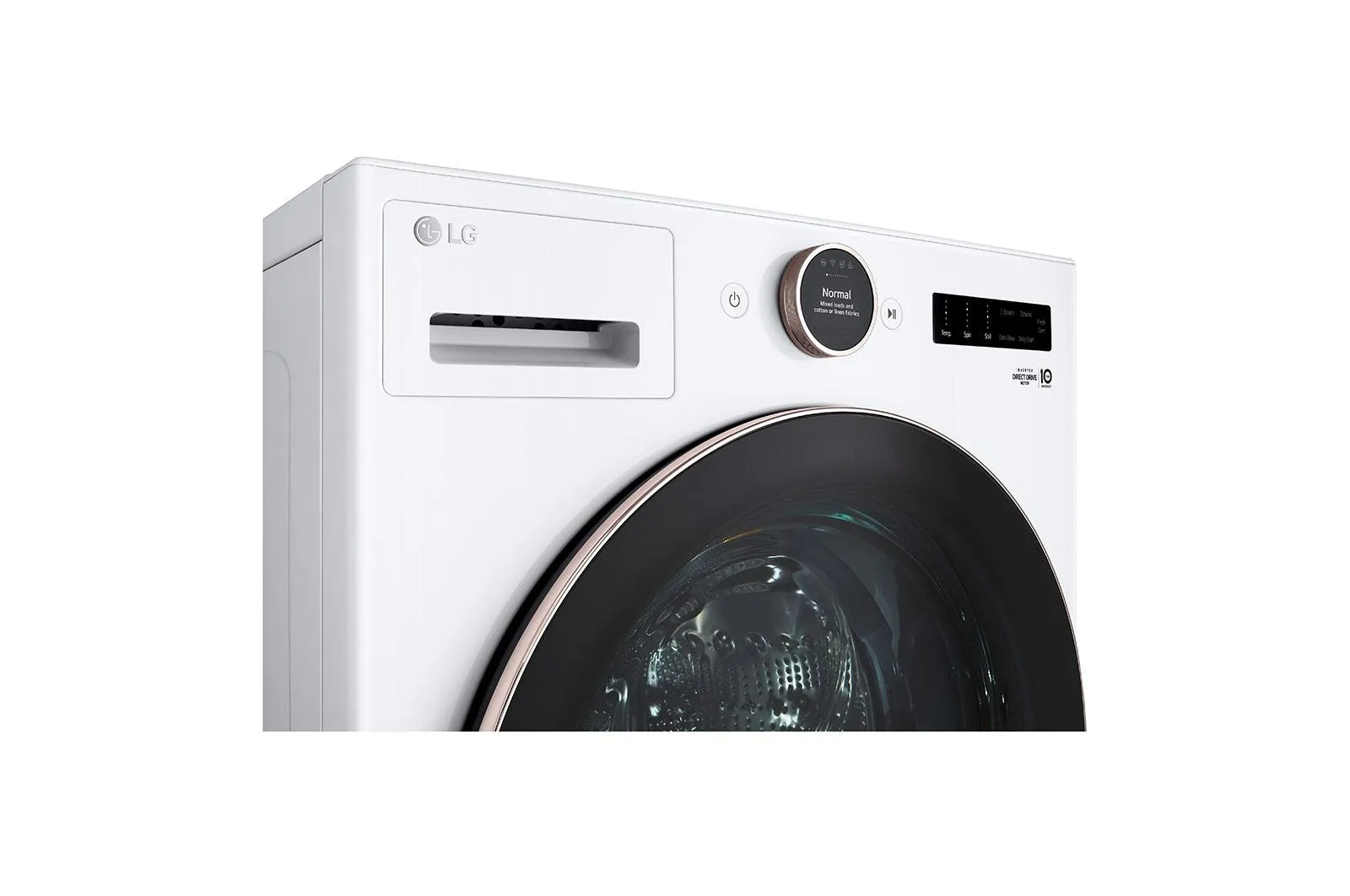 Lg WM6500HWA 5.0 Cu. Ft. Mega Capacity Smart Front Load Energy Star Washer With Turbowash 360(Degree) And Ai Dd Built-In Intelligence