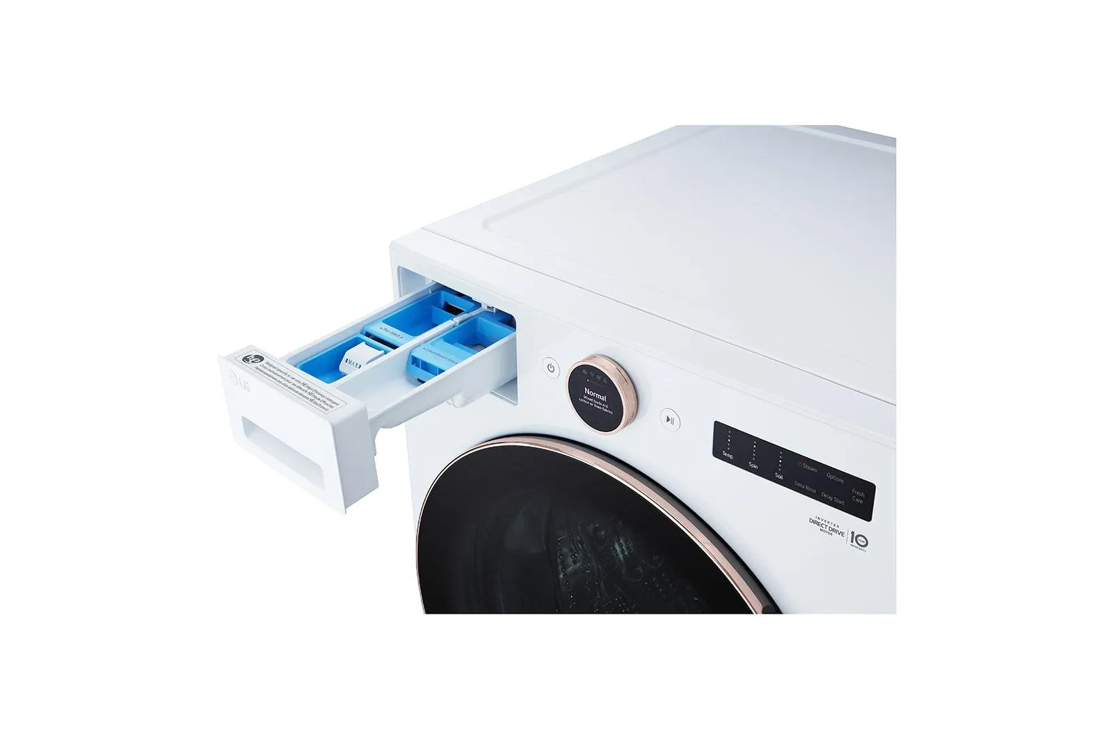 Lg WM6500HWA 5.0 Cu. Ft. Mega Capacity Smart Front Load Energy Star Washer With Turbowash 360(Degree) And Ai Dd Built-In Intelligence
