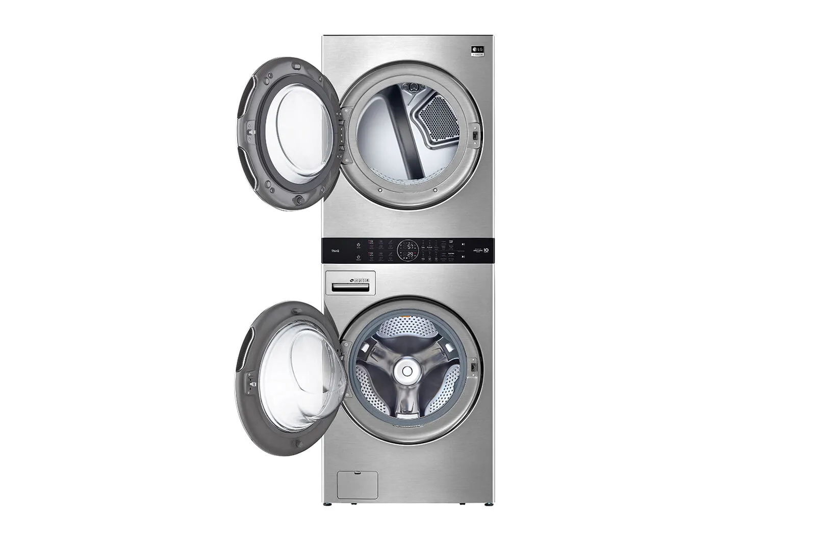 Lg WSGX201HNA Lg Studio Single Unit Front Load Washtower&#8482; With Center Control&#8482; 5.0 Cu. Ft. Washer And 7.4 Cu. Ft. Gas Dryer