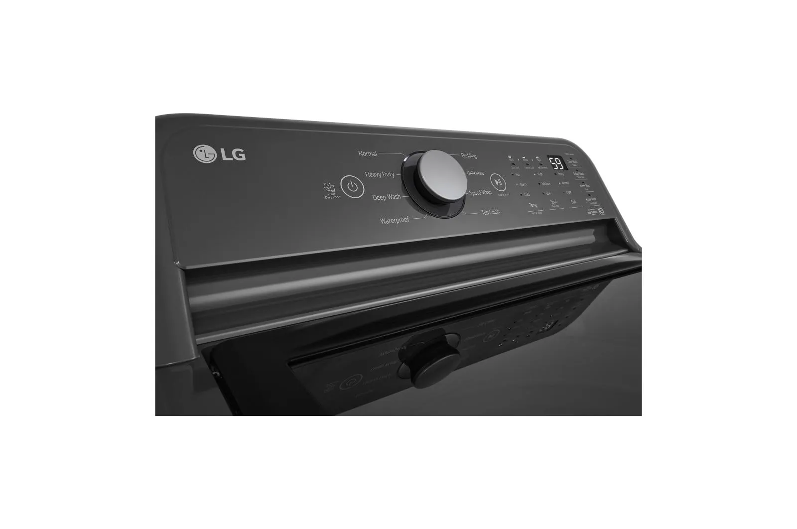 Lg WT7150CM 5.0 Cu. Ft. Top Load Energy Star Washer With Impeller. Turbodrum&#8482;. Slamproof Glass Lid. & Water Plus