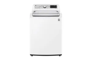 Lg WT7305CW 4.8 Cu. Ft. Mega Capacity Smart Wi-Fi Enabled Top Load Washer With Agitator And Turbowash3D&#8482; Technology