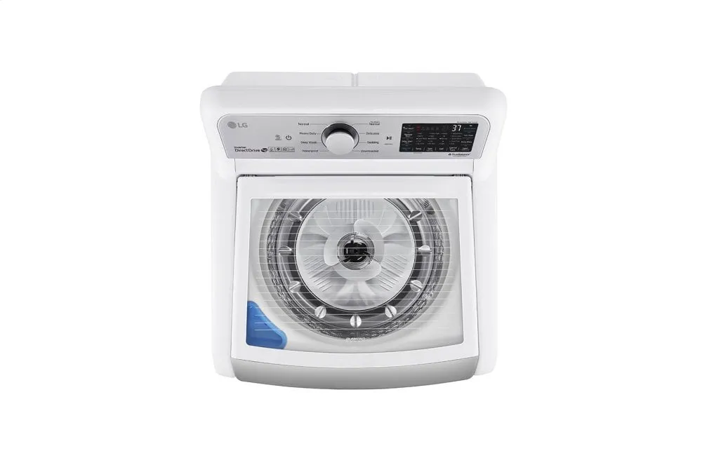 Lg WT7305CW 4.8 Cu. Ft. Mega Capacity Smart Wi-Fi Enabled Top Load Washer With Agitator And Turbowash3D&#8482; Technology