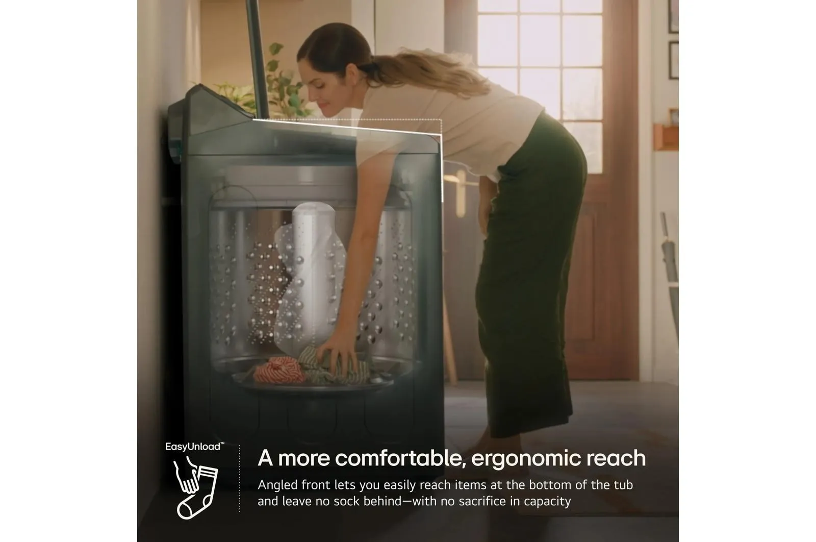 Lg WT8205CW 4.8 Cu. Ft. Mega Capacity Smart Top Load Washer With 4-Way Agitator. Easyunload&#8482; & Ai Sensing