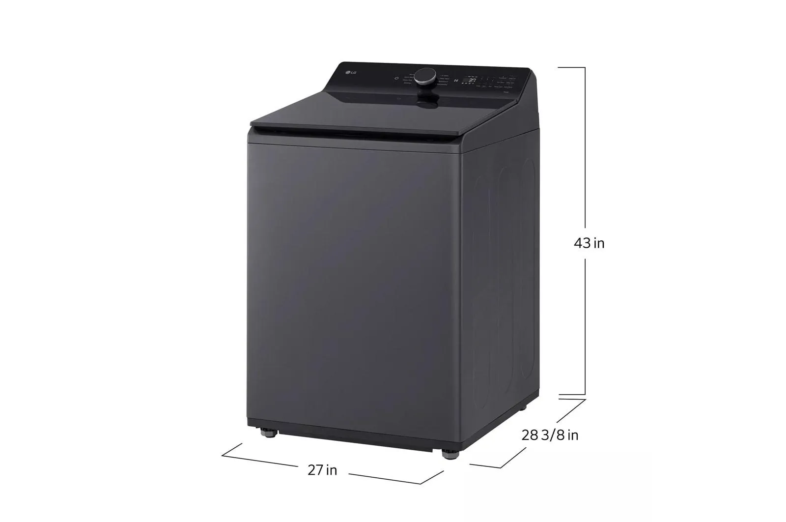 Lg WT8405CB 5.3 Cu. Ft. Mega Capacity Smart Top Load Washer With 4-Way Agitator. Easyunload&#8482; & Ai Sensing