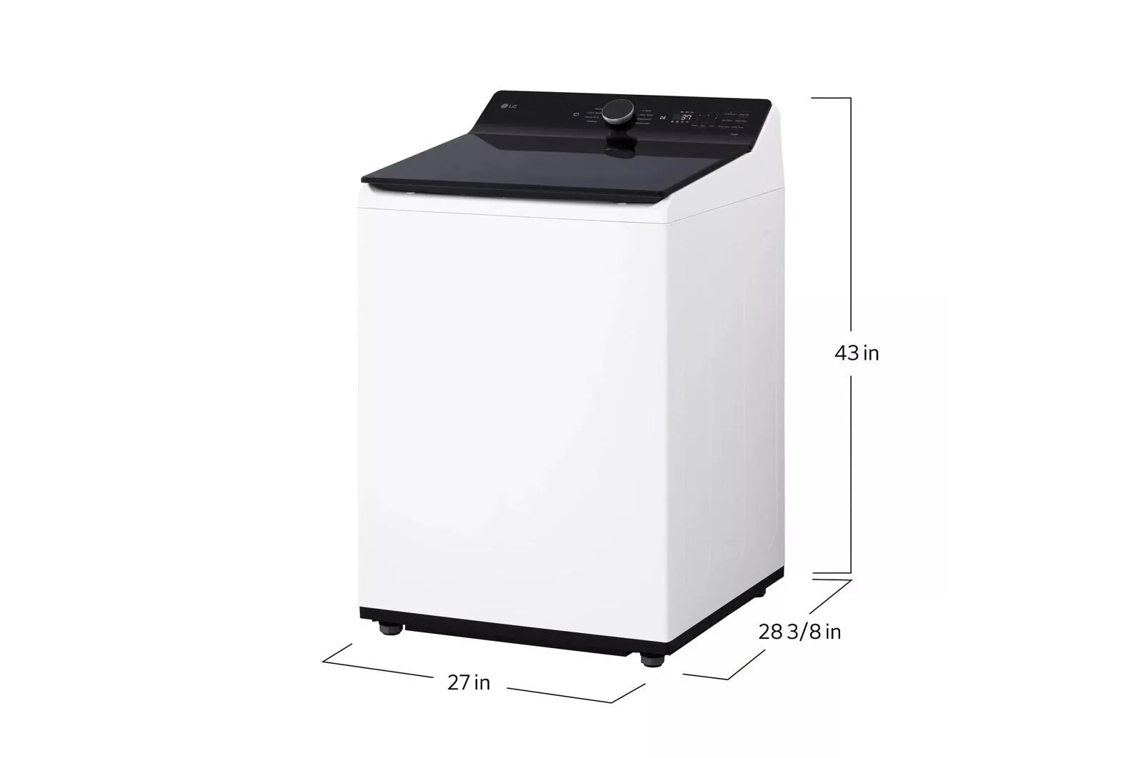 Lg WT8405CW 5.3 Cu. Ft. Mega Capacity Smart Top Load Washer With 4-Way Agitator. Easyunload&#8482; & Ai Sensing