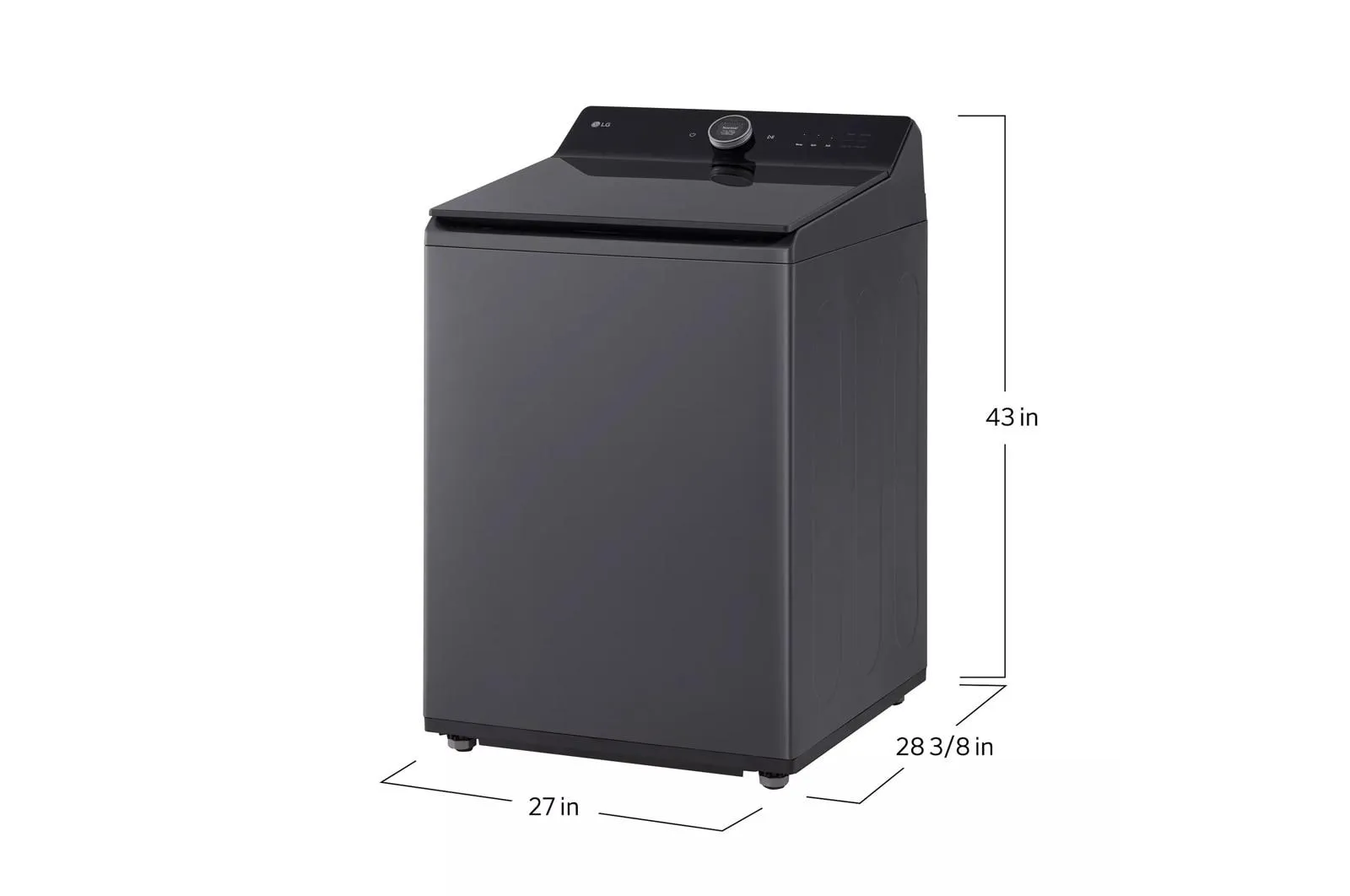 Lg WT8600CB 5.5 Cu.Ft. Mega Capacity Smart Top Load Washer With Easyunload&#8482;. Ai Sensing. Ezdispense. Water Faucet & Lcd Digital Dial Control