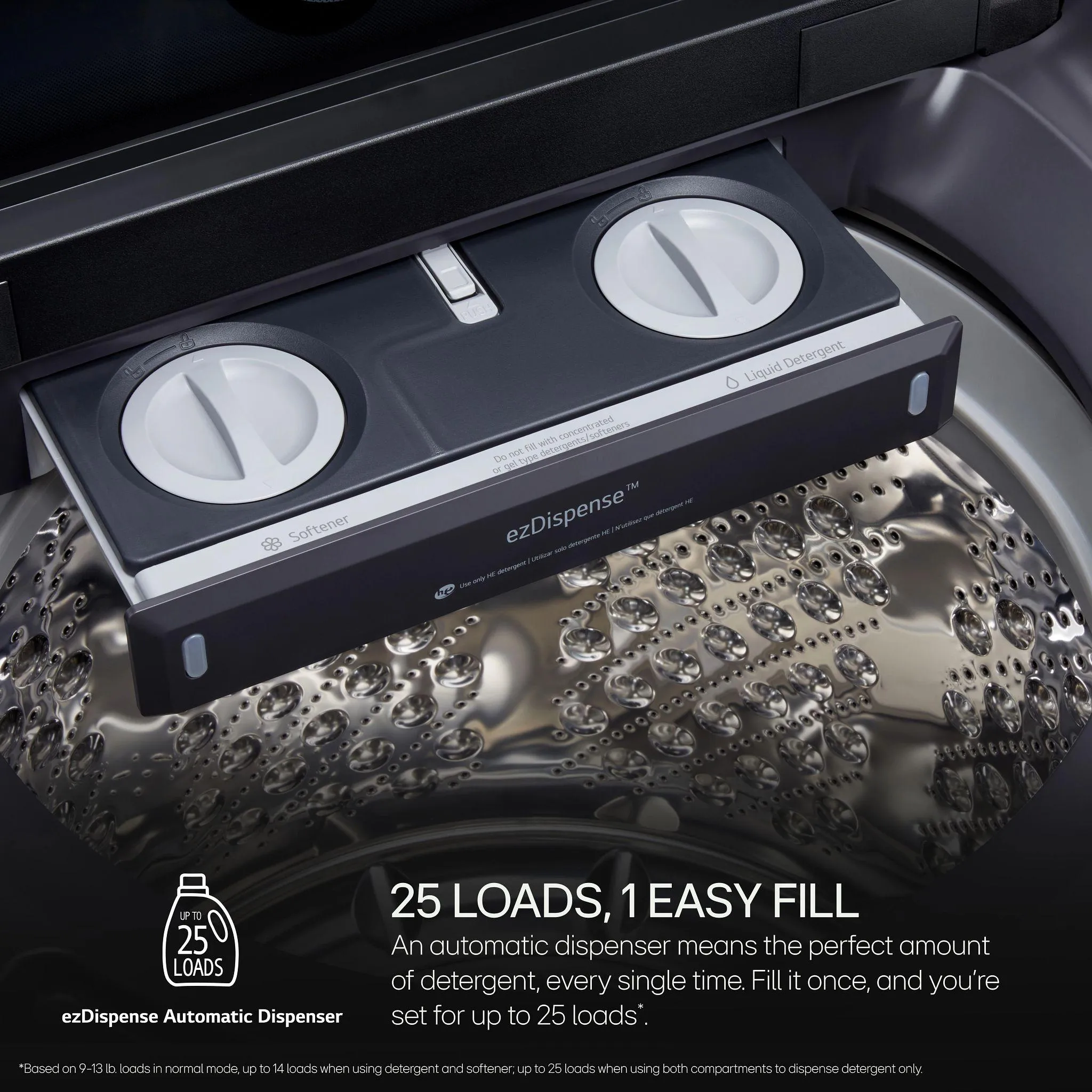 Lg WT8600CB 5.5 Cu.Ft. Mega Capacity Smart Top Load Washer With Easyunload&#8482;. Ai Sensing. Ezdispense. Water Faucet & Lcd Digital Dial Control