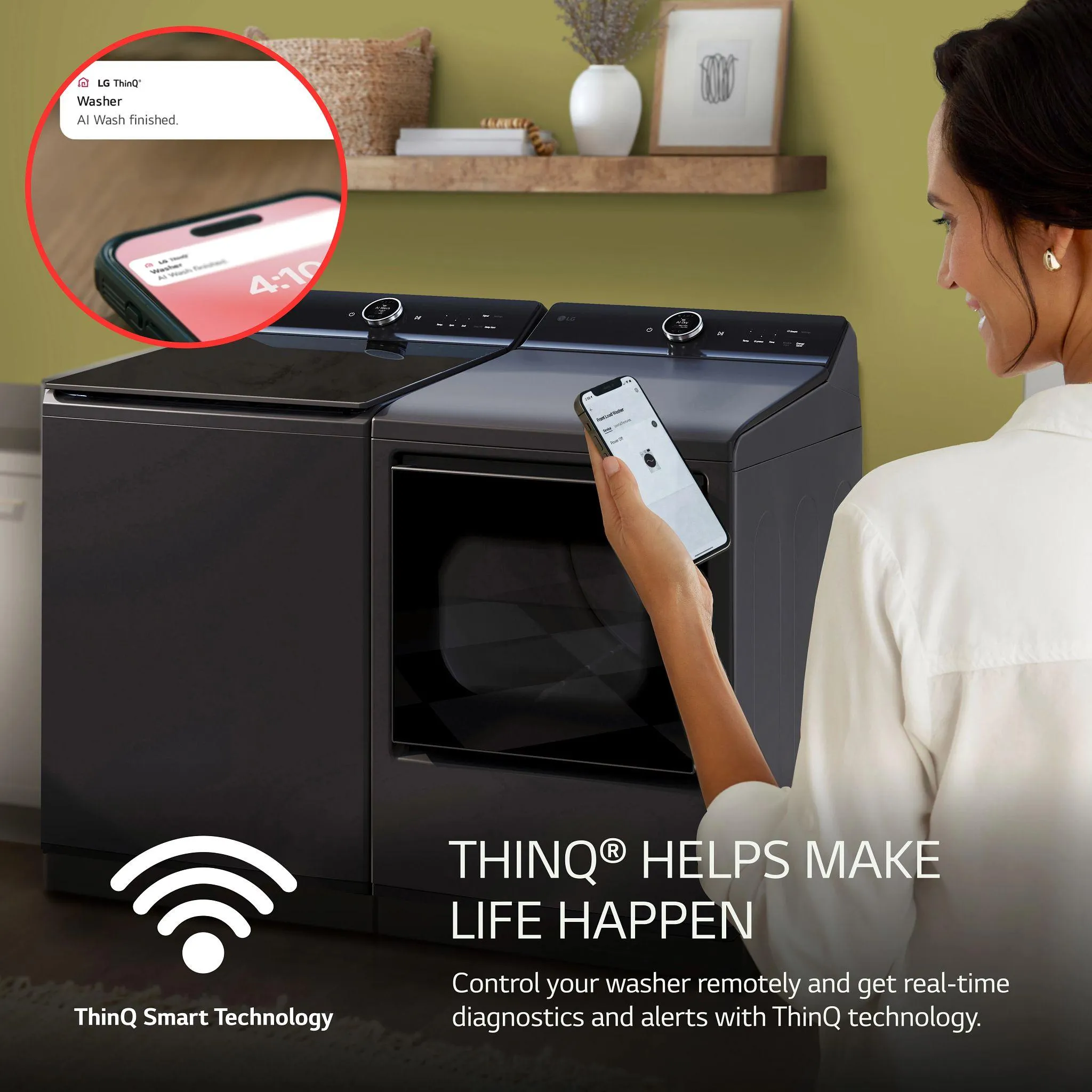 Lg WT8600CB 5.5 Cu.Ft. Mega Capacity Smart Top Load Washer With Easyunload&#8482;. Ai Sensing. Ezdispense. Water Faucet & Lcd Digital Dial Control