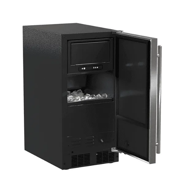 Marvel MACL215SS01A 15-In Low Profile Built-In Clear Ice Machine. Gravity Drain Application With Door Style - Stainless Steel