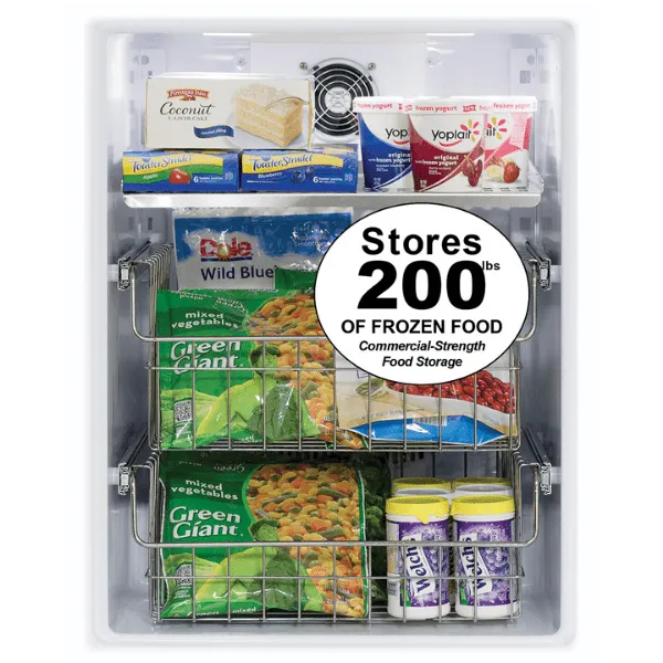 Marvel MLFZ224SS01A 24-In Built-In High-Capacity Freezer With Door Style - Gray