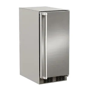 Marvel MOCL215SS01A 15-In Outdoor Built-In Clear Ice Machine For Gravity Drain Applications With Door Style - Stainless Steel
