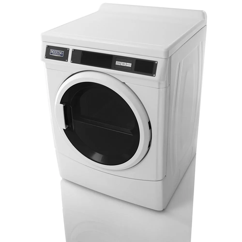Maytag MDE28PRCYW Commercial Electric Dryer. Card Reader Ready Or Non-Vend