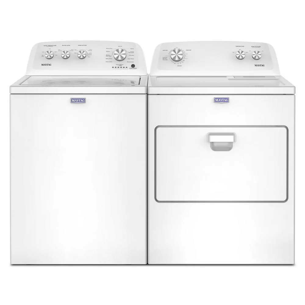Maytag MED4005SW Top Load Electric Wrinkle Prevent Dryer - 7.0 Cu. Ft.