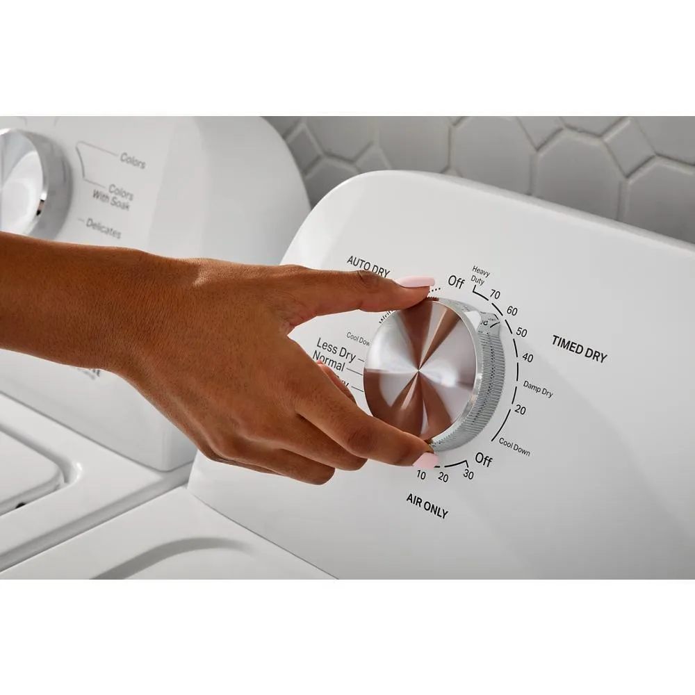 Maytag MED4005SW Top Load Electric Wrinkle Prevent Dryer - 7.0 Cu. Ft.