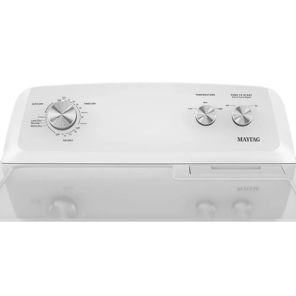 Maytag MED4005SW Top Load Electric Wrinkle Prevent Dryer - 7.0 Cu. Ft.