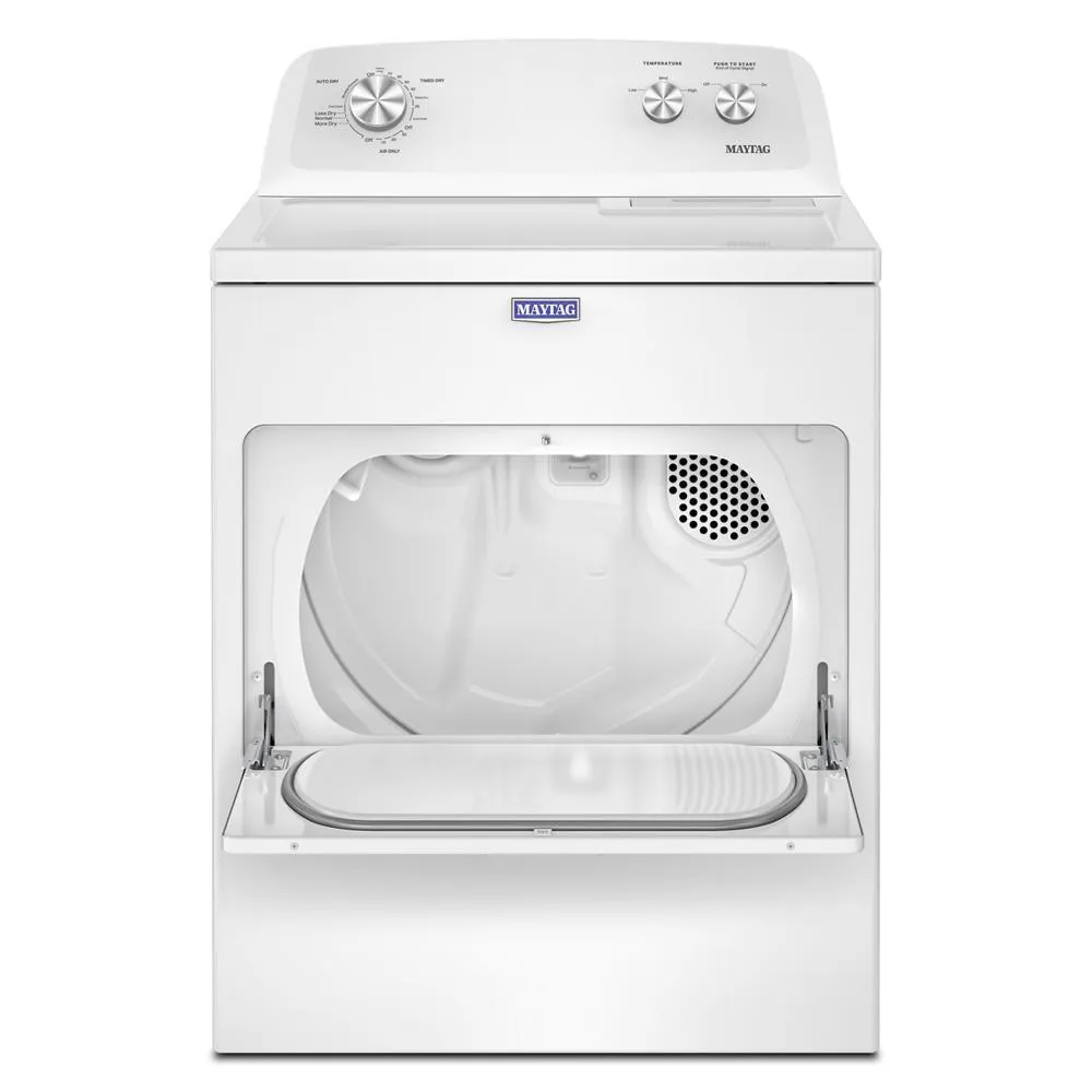 Maytag MED4005SW Top Load Electric Wrinkle Prevent Dryer - 7.0 Cu. Ft.