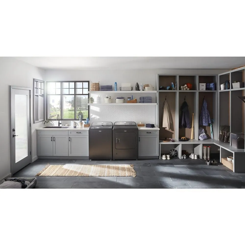 Maytag MED6500MBK Pet Pro Top Load Electric Dryer - 7.0 Cu. Ft.