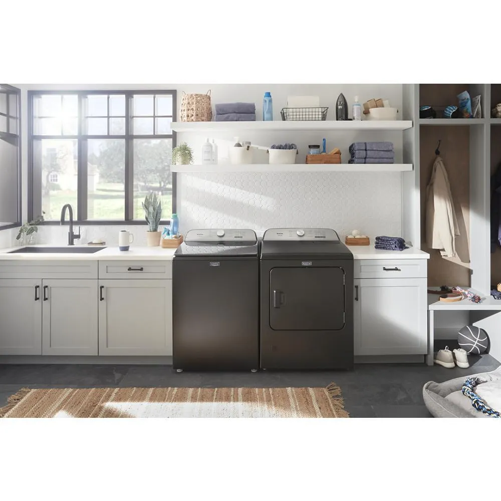 Maytag MED6500MBK Pet Pro Top Load Electric Dryer - 7.0 Cu. Ft.