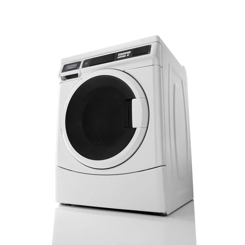Maytag MHN33PRCWW Commercial Front-Load Washer. Card Reader Ready Or Non-Vend
