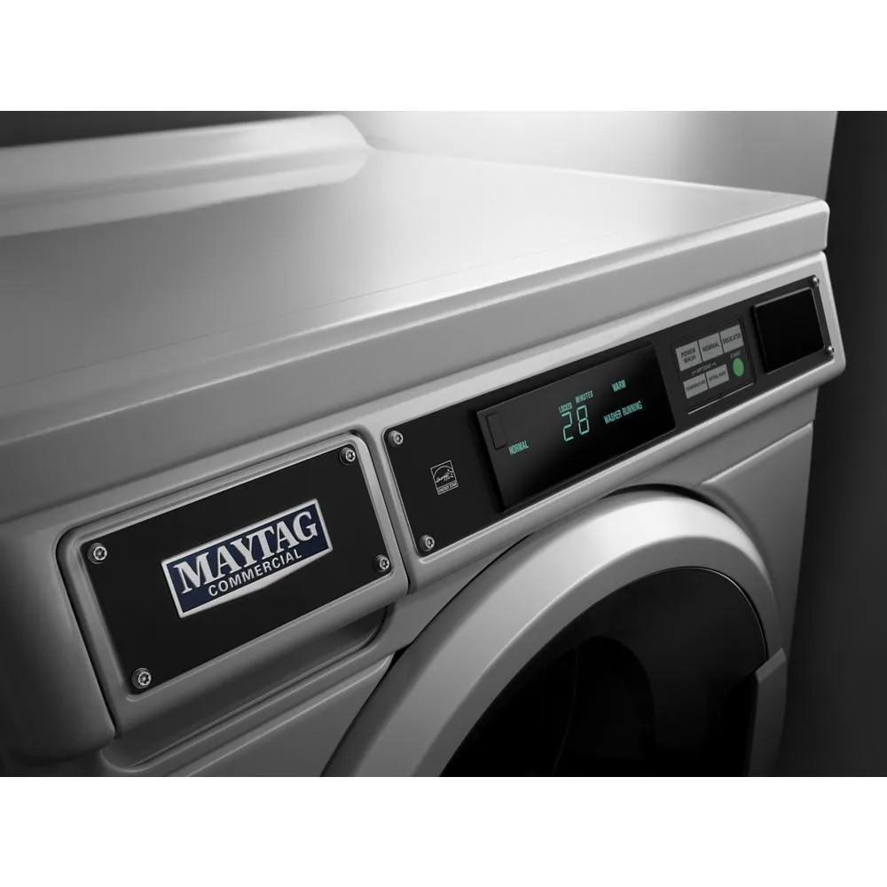 Maytag MHN33PRCWW Commercial Front-Load Washer. Card Reader Ready Or Non-Vend