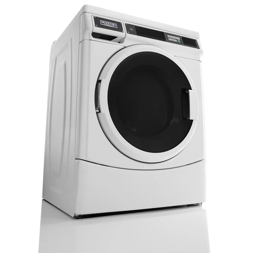 Maytag MHN33PRCWW Commercial Front-Load Washer. Card Reader Ready Or Non-Vend