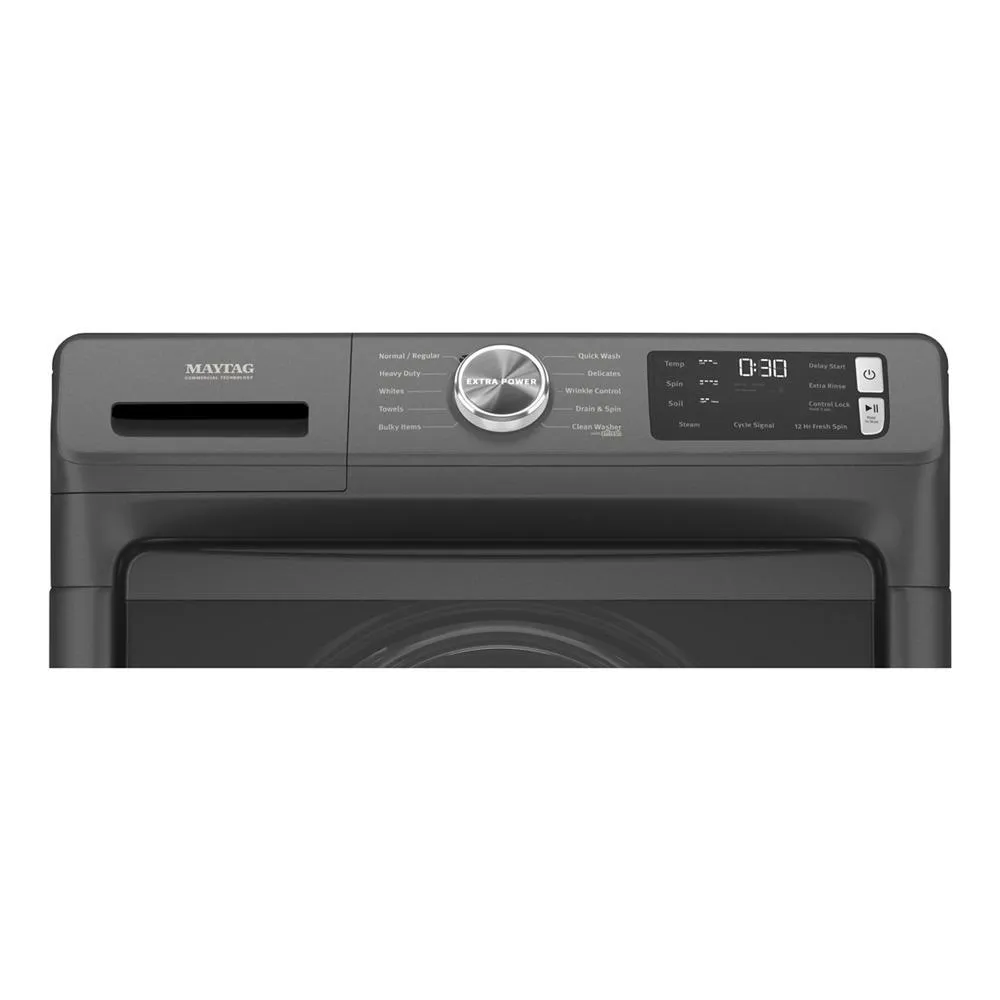 Maytag MHW5630MBK Front Load Washer With Extra Power And 12-Hr Fresh Spin&#8482; Option - 5.2 Cu. Ft.