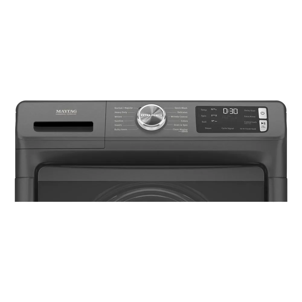 Maytag MHW6630MBK Front Load Washer With Extra Power And 16-Hr Fresh Hold Option - 4.8 Cu. Ft.