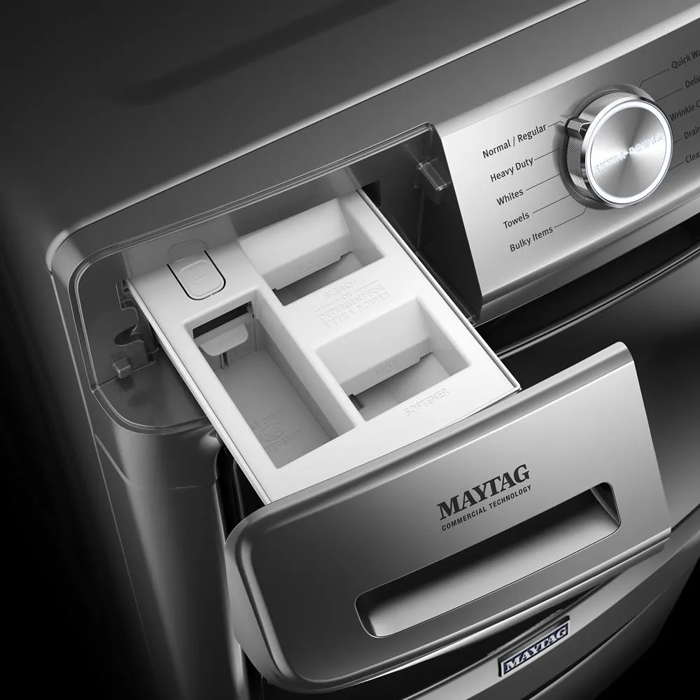 Maytag MHW6630MBK Front Load Washer With Extra Power And 16-Hr Fresh Hold Option - 4.8 Cu. Ft.