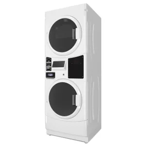 Maytag MLG22PRAWW Commercial Gas Stack Washer/Dryer. Card Reader Ready Or Non-Vend