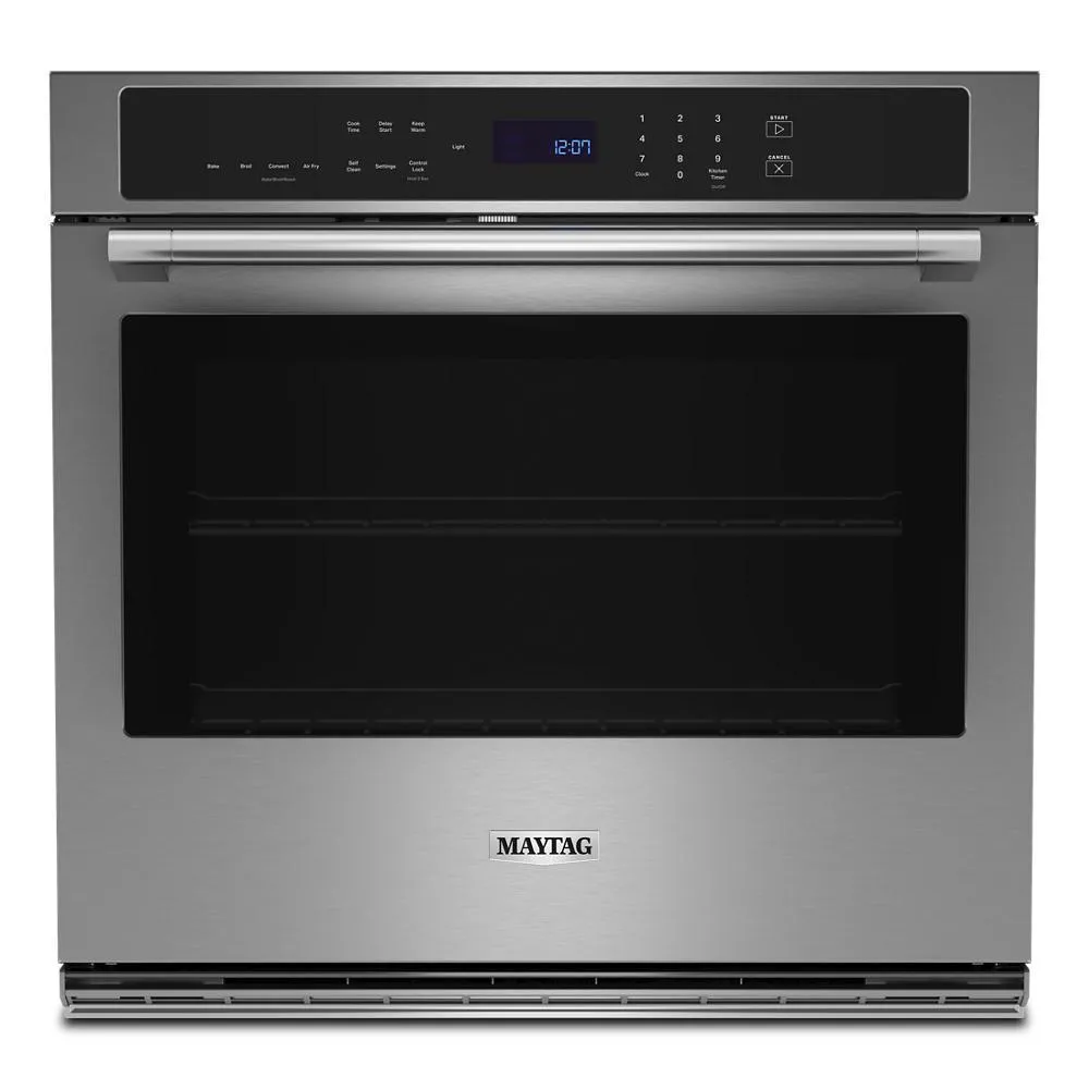 Maytag MOES6027LZ 27-Inch Single Wall Oven With Air Fry And Basket - 4.3 Cu. Ft.
