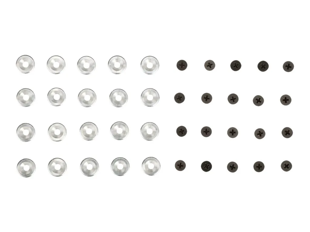 Panduit - Rack screws and washers - silver MA018