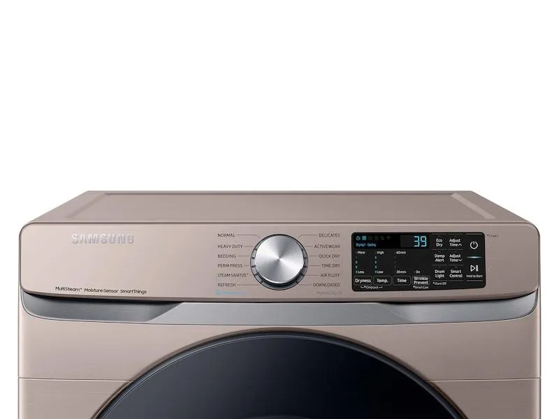 Samsung DVE45B6300C 7.5 Cu. Ft. Smart Electric Dryer With Steam Sanitize  In Champagne