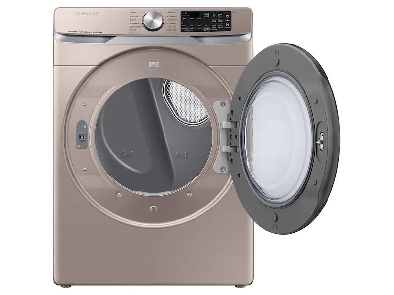 Samsung DVE45B6300C 7.5 Cu. Ft. Smart Electric Dryer With Steam Sanitize  In Champagne