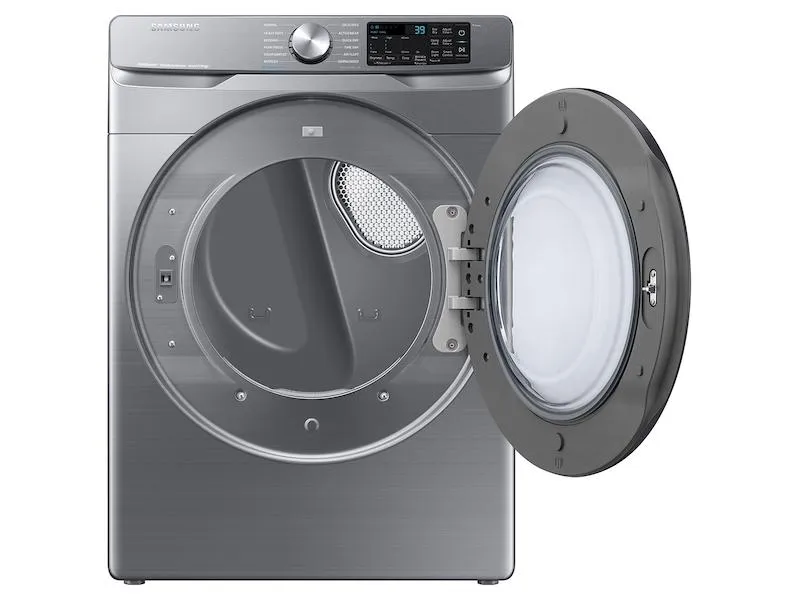 Samsung DVE45B6300P 7.5 Cu. Ft. Smart Electric Dryer With Steam Sanitize  In Platinum