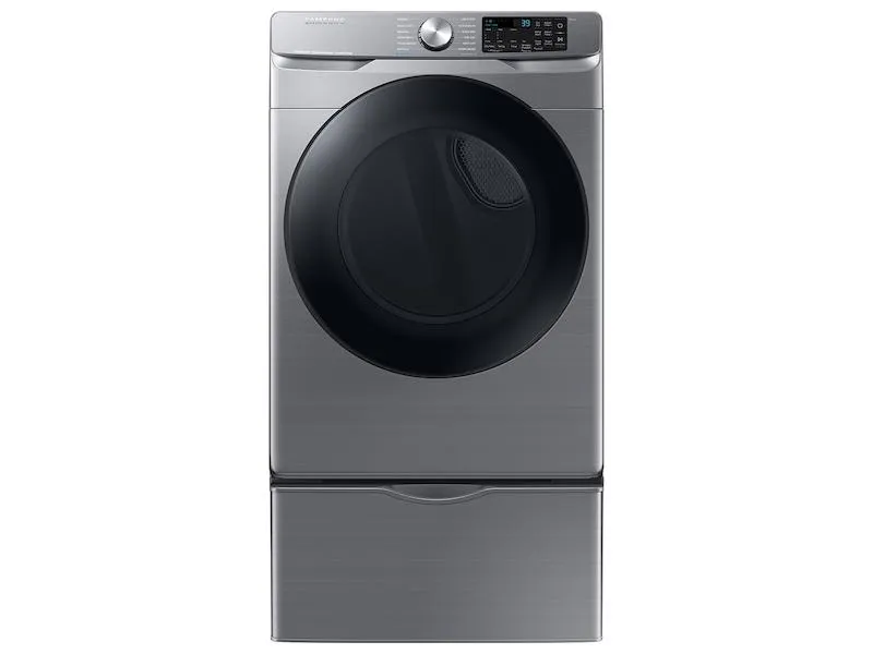 Samsung DVE45B6300P 7.5 Cu. Ft. Smart Electric Dryer With Steam Sanitize  In Platinum