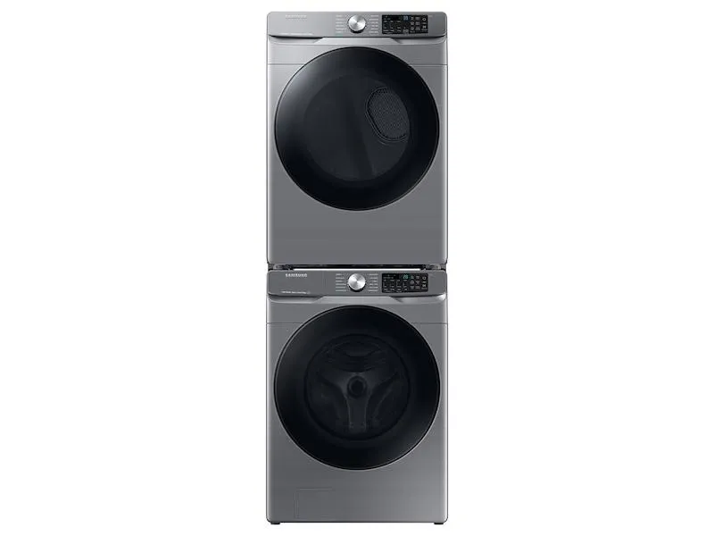 Samsung DVE45B6300P 7.5 Cu. Ft. Smart Electric Dryer With Steam Sanitize  In Platinum