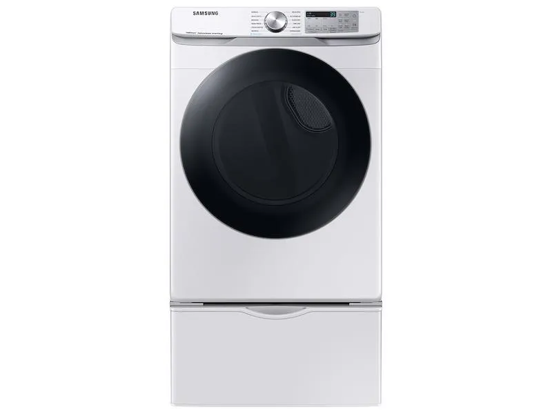 Samsung DVE45B6300W 7.5 Cu. Ft. Smart Electric Dryer With Steam Sanitize  In White