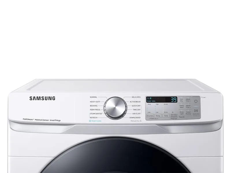 Samsung DVE45B6300W 7.5 Cu. Ft. Smart Electric Dryer With Steam Sanitize  In White