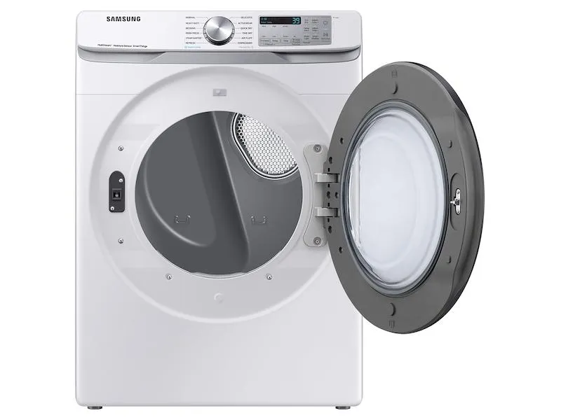Samsung DVE45B6300W 7.5 Cu. Ft. Smart Electric Dryer With Steam Sanitize  In White
