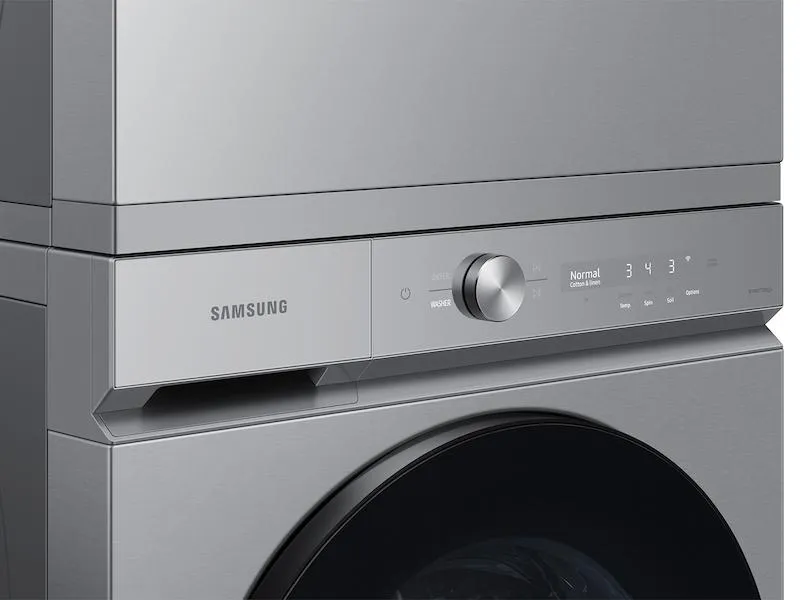 Samsung DVE53BB8700T Bespoke 7.6 Cu. Ft. Ultra Capacity Electric Dryer With Super Speed Dry And Ai Smart Dial In Silver Steel