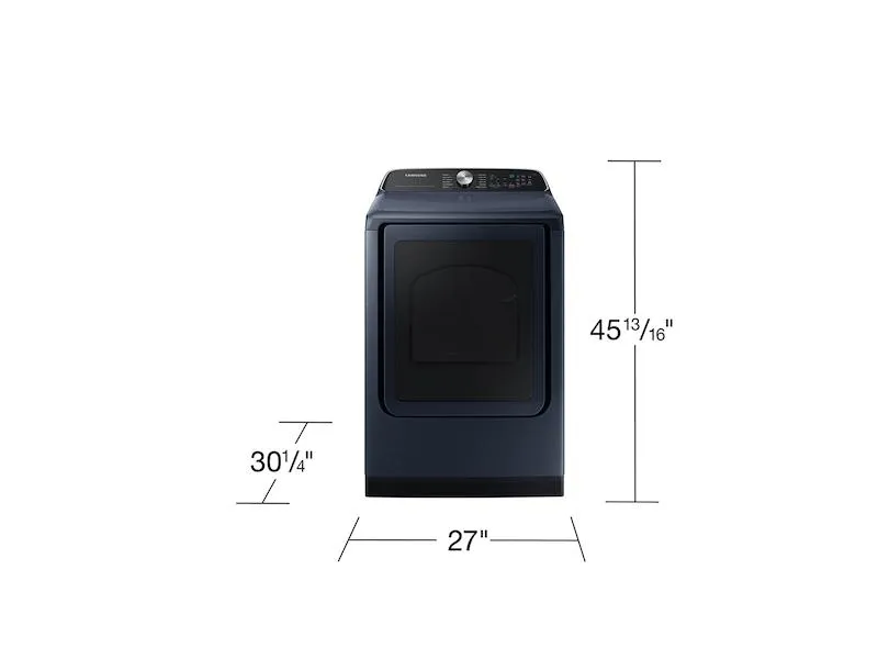 Samsung DVE54CG7150D 7.4 Cu. Ft. Smart Electric Dryer With Pet Care Dry And Steam Sanitize  In Brushed Navy