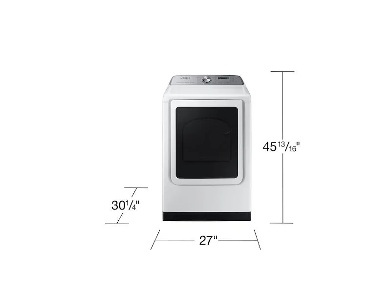Samsung DVE54CG7150W 7.4 Cu. Ft. Smart Electric Dryer With Pet Care Dry And Steam Sanitize  In White