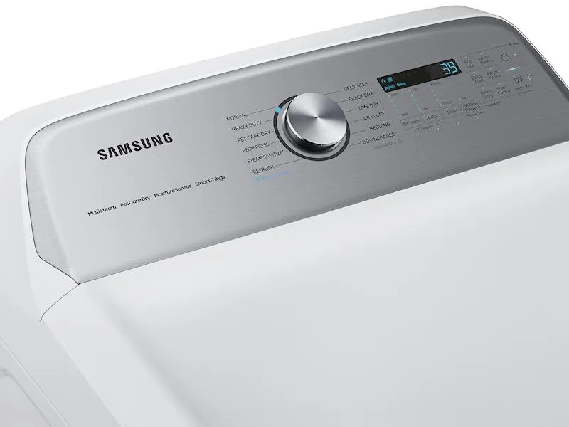 Samsung DVE54CG7150W 7.4 Cu. Ft. Smart Electric Dryer With Pet Care Dry And Steam Sanitize  In White