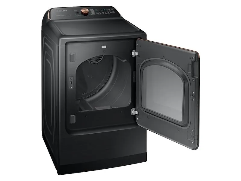 Samsung DVE54CG7550V 7.4 Cu. Ft. Smart Electric Dryer With Pet Care Dry And Steam Sanitize  In Brushed Black