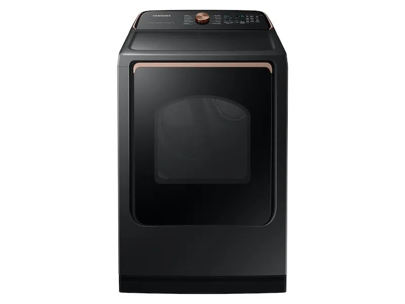 Samsung DVE54CG7550V 7.4 Cu. Ft. Smart Electric Dryer With Pet Care Dry And Steam Sanitize  In Brushed Black