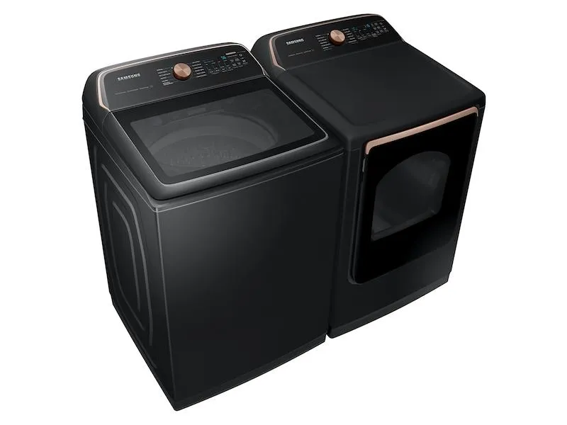 Samsung DVE54CG7550V 7.4 Cu. Ft. Smart Electric Dryer With Pet Care Dry And Steam Sanitize  In Brushed Black