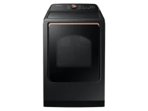 Samsung DVE54CG7550V 7.4 Cu. Ft. Smart Electric Dryer With Pet Care Dry And Steam Sanitize  In Brushed Black